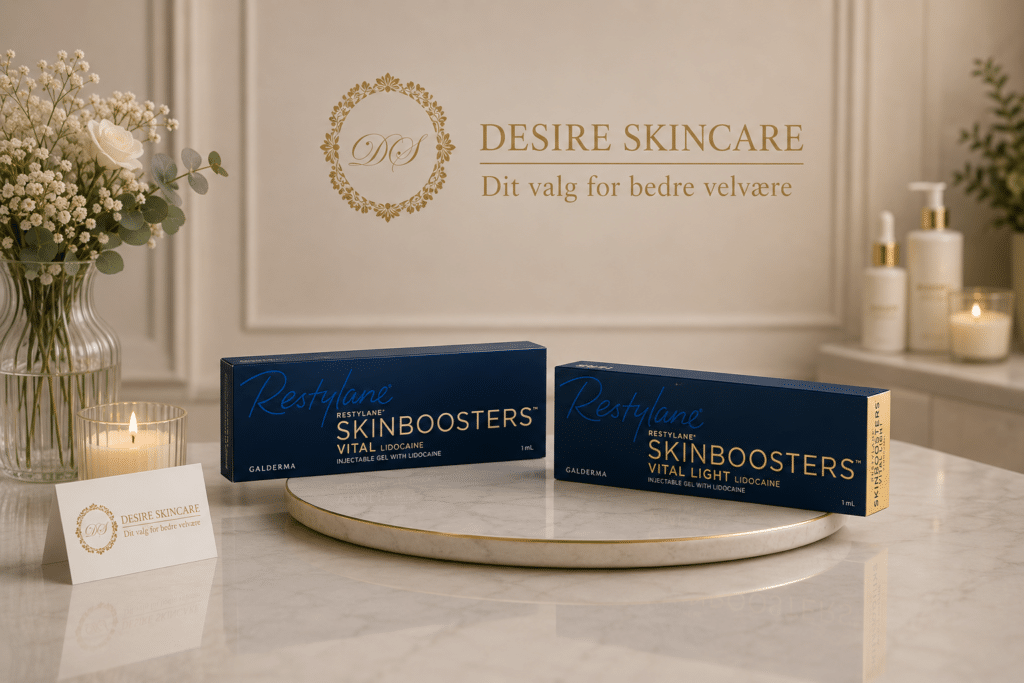 Restylane Skinboosters vital og vital light Desire Skincare